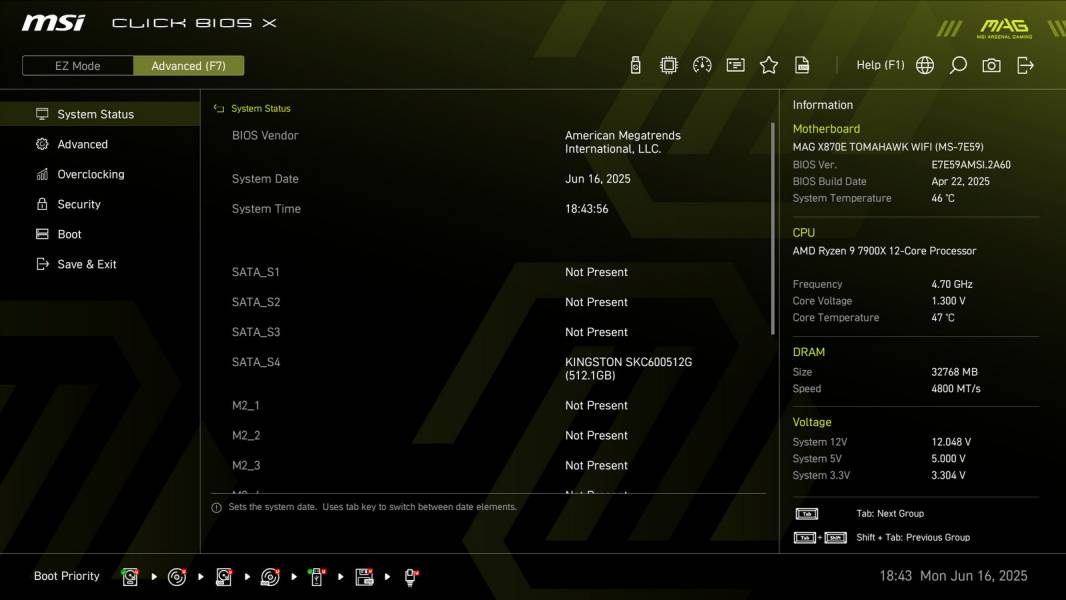 MSI MAG X870E TOMAHAWK WIFI-3